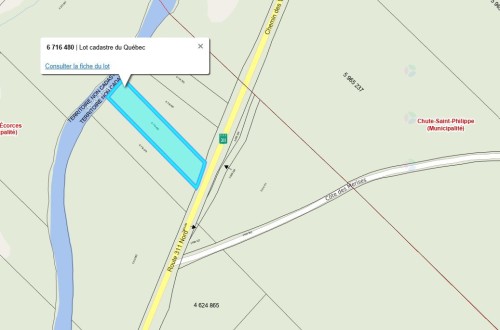 Plan (croquis) - Route 311 N., Lac-Des-Écorces, QC 