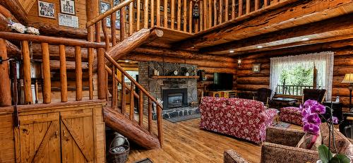 8793 Colony Road, Wardner, BC - Indoor With Fireplace