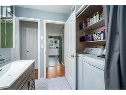 Laundry located on the main floor in the main floor bathroom w/cheater ensuite door from Primary bdrm. - 