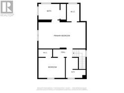 Second level floor plan - 