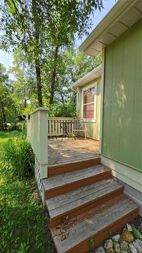 Front deck to sunroom - 353 Gimli Road, Dunnottar, MB 