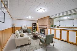 Virtually Staged Basement Family Room - 