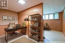 Virtually Staged Basement Office - 