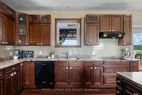 334409 7Th Line, Amaranth, ON - Indoor Photo Showing Kitchen With Double Sink