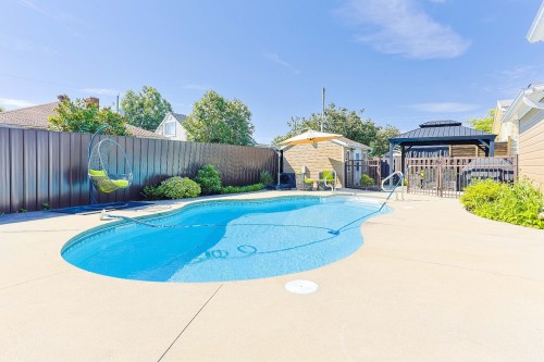 Pool - 175 121E Rue, Shawinigan, QC - Outdoor With In Ground Pool With Backyard