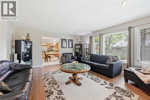 Bright and spacious living room with gas fireplace - 1 Idared Road, Carlisle, ON - Indoor Photo Showing Living Room