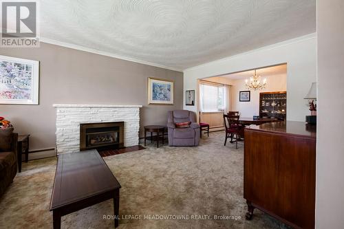 5 Boreal Road, Toronto, ON - Indoor Photo Showing Living Room With Fireplace