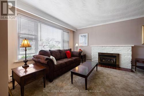 5 Boreal Road, Toronto, ON - Indoor Photo Showing Living Room With Fireplace