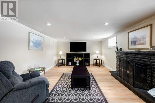 5 Boreal Road, Toronto, ON - Indoor Photo Showing Living Room With Fireplace