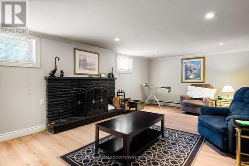 5 Boreal Road, Toronto, ON - Indoor Photo Showing Living Room With Fireplace
