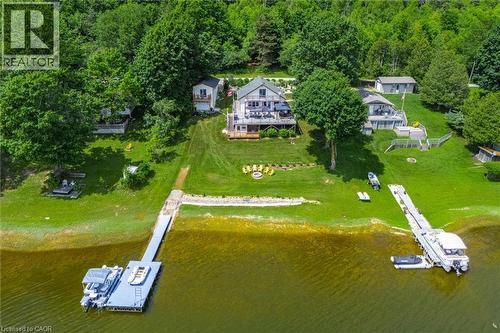of dock and cottage - 614 Sixth Road E, Mapleton, ON 