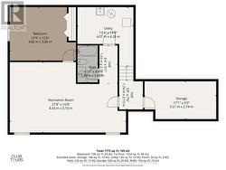 Floor Plan for Lower Level - 