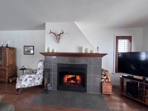 Salon - 1-512 Ch. De Bondville, Lac-Brome, QC - Indoor Photo Showing Living Room With Fireplace