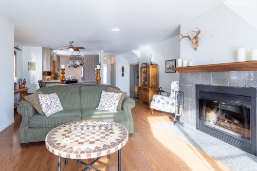 Salon - 1-512 Ch. De Bondville, Lac-Brome, QC - Indoor Photo Showing Living Room With Fireplace