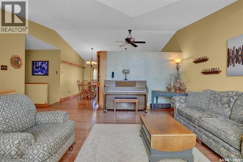 8214 Rankin Drive, Regina, SK - Indoor Photo Showing Living Room With Fireplace