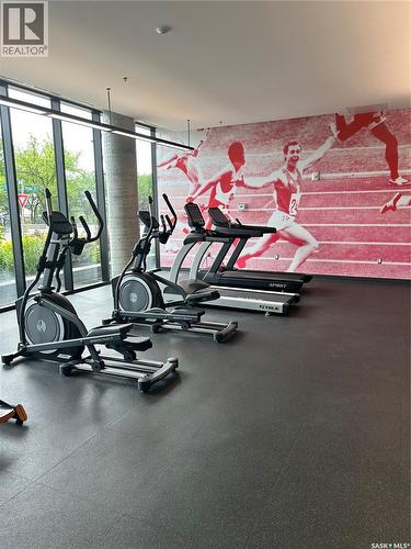 1804 490 2Nd Avenue S, Saskatoon, SK - Indoor Photo Showing Gym Room