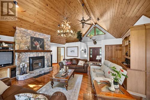 182 Lb1 Road, Rideau Lakes, ON - Indoor Photo Showing Living Room With Fireplace