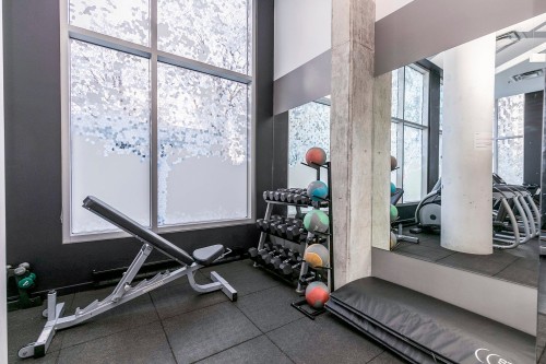 Exercise Room - 407-1265 Rue Lambert-Closse, Montréal (Ville-Marie), QC - Indoor Photo Showing Gym Room