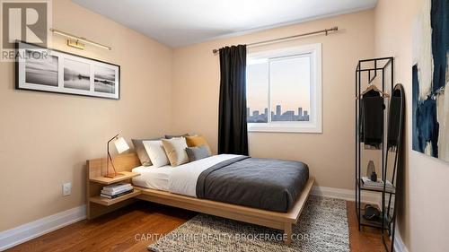 virtually staged bedroom 3 - 36 - 250 Bridletowne Circle, Toronto, ON - Indoor Photo Showing Bedroom