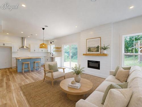 496 Highland Avenue, Windsor, NS - Indoor Photo Showing Living Room With Fireplace