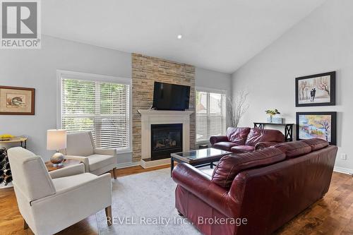 16 Maracay Way, St. Catharines (Grapeview), ON - Indoor Photo Showing Living Room With Fireplace