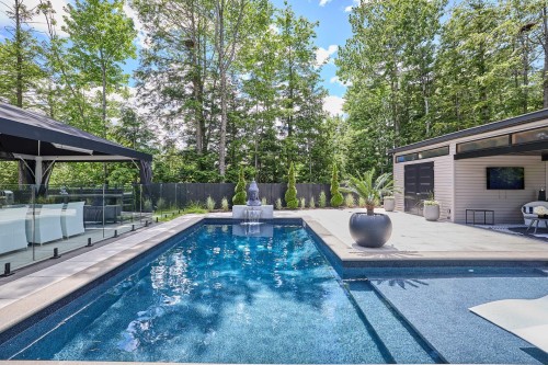 Piscine - 17450 Rue Du Titane, Mirabel, QC - Outdoor With In Ground Pool With Backyard