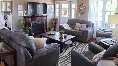 1503 Base Lin, Sault Ste. Marie, ON - Indoor Photo Showing Living Room With Fireplace