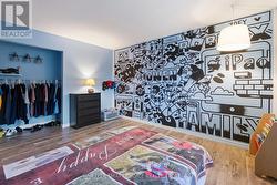 Quirky artwork is featured on the walls - 