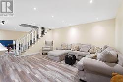 A finished rec room in the basement - 