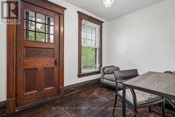 Den with walkout to roof balcony - 