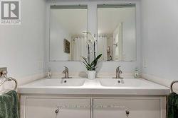 Double sink vanity with storage - 