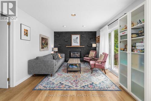 8 Jessie Drive, Perth, ON - Indoor Photo Showing Living Room With Fireplace