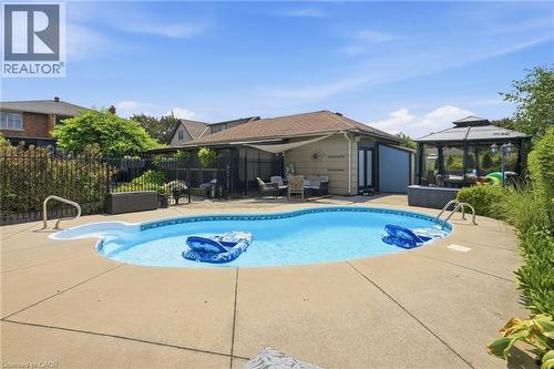 33 Centennial Parkway S, Hamilton, ON - Outdoor With In Ground Pool