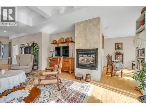 134 Deerview Crescent, Princeton, BC - Indoor Photo Showing Living Room With Fireplace