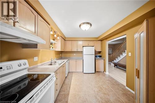 Kitchen - 16 Scottacres Boulevard, Caledonia, ON - Indoor Photo Showing Kitchen With Double Sink