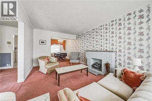 2345 Gibbon Street, Burlington, ON - Indoor Photo Showing Living Room With Fireplace