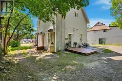 Back yard & parking. - 