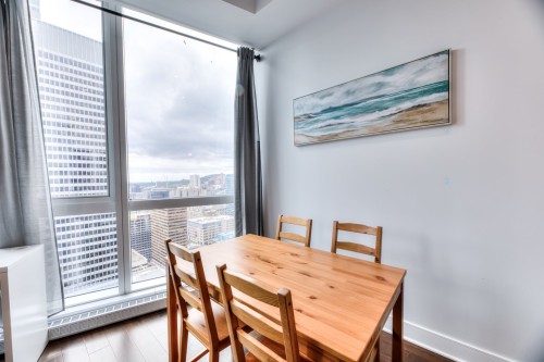 Coin-repas - 3803-1188 Av. Union, Montréal (Ville-Marie), QC - Indoor Photo Showing Dining Room