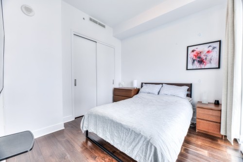 Chambre à coucher principale - 3803-1188 Av. Union, Montréal (Ville-Marie), QC - Indoor Photo Showing Bedroom