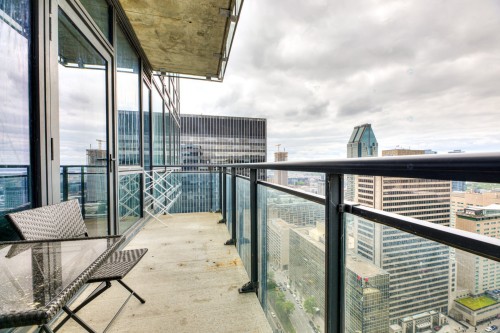 Balcon - 3803-1188 Av. Union, Montréal (Ville-Marie), QC - Outdoor With Balcony With Exterior