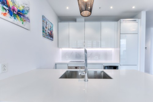 Cuisine - 3803-1188 Av. Union, Montréal (Ville-Marie), QC - Indoor Photo Showing Kitchen With Upgraded Kitchen