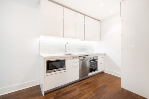 Salon - 1006-1188 Av. Union, Montréal (Ville-Marie), QC - Indoor Photo Showing Kitchen With Upgraded Kitchen