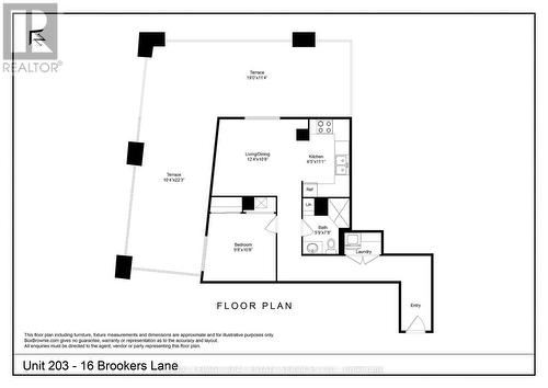 Floor Plan - 203 - 16 Brookers Lane, Toronto, ON - Other