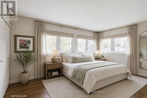 3rd bedroom - virtually staged - 24 Tennessee Avenue, Port Colborne (Sugarloaf), ON - Indoor Photo Showing Bedroom
