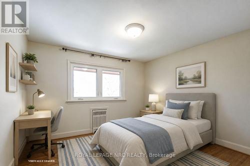 4th bedroom - virtually staged as an office - 24 Tennessee Avenue, Port Colborne (Sugarloaf), ON - Indoor Photo Showing Office
