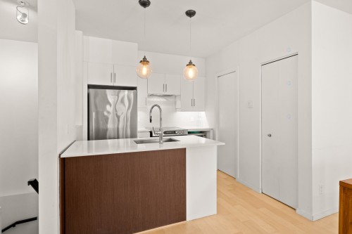 Kitchen - 251 Rue St-Zotique O., Montréal (Rosemont/La Petite-Patrie), QC - Indoor Photo Showing Kitchen With Upgraded Kitchen