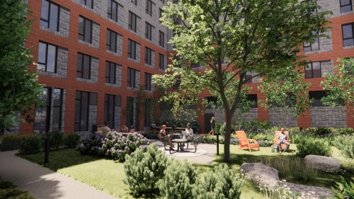 Courtyard - 302-2566 Rue St-Patrick, Montréal (Le Sud-Ouest), QC - Outdoor