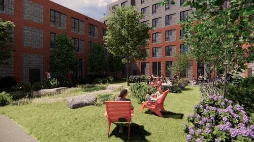 Courtyard - 302-2566 Rue St-Patrick, Montréal (Le Sud-Ouest), QC - Outdoor