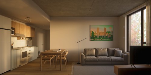 Living Room - 302-2566 Rue St-Patrick, Montréal (Le Sud-Ouest), QC - Indoor