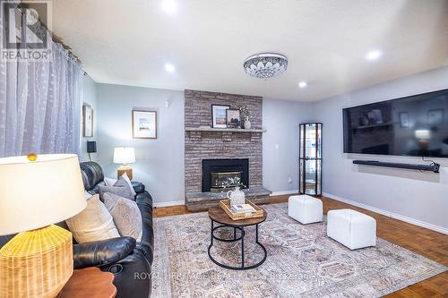 1238 Tapley 1/4 Line, Cavan Monaghan, ON - Indoor Photo Showing Living Room With Fireplace